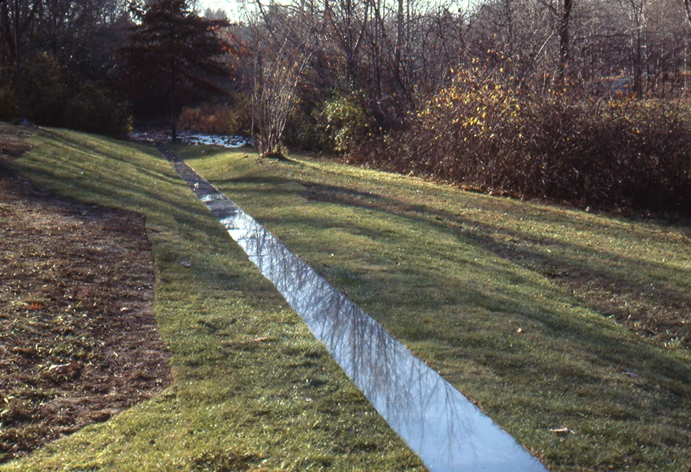 Conduit, 1978, University of Hartford, Hartford, CT. Temporary Project.