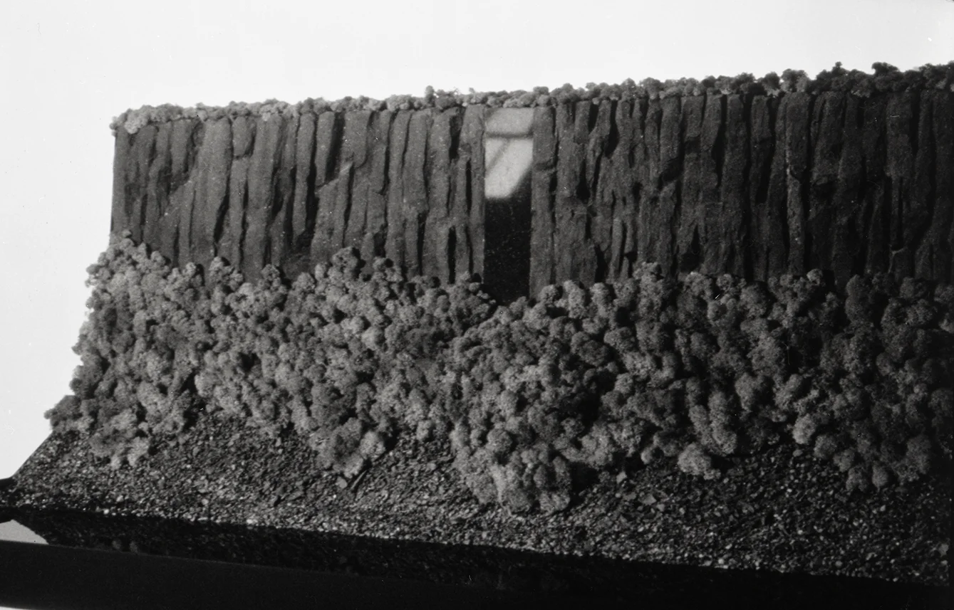 Palisades Project, 1981, Palisades Park, NJ. Proposal not constructed (model pictured)