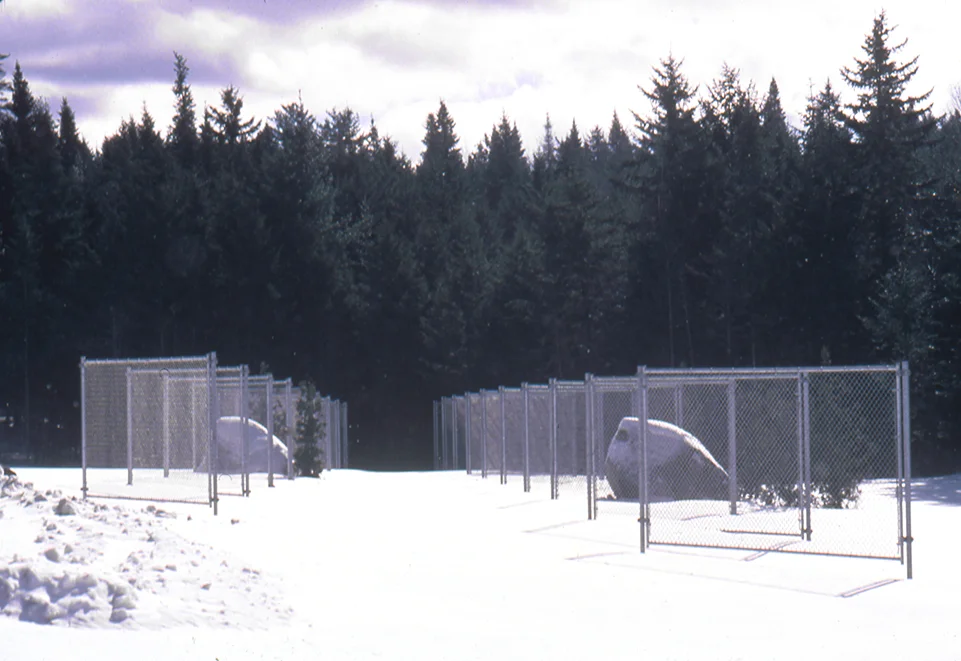 Sightline I , 1980, Winter Olympics, Lake Placid, NY. Temporary Project.