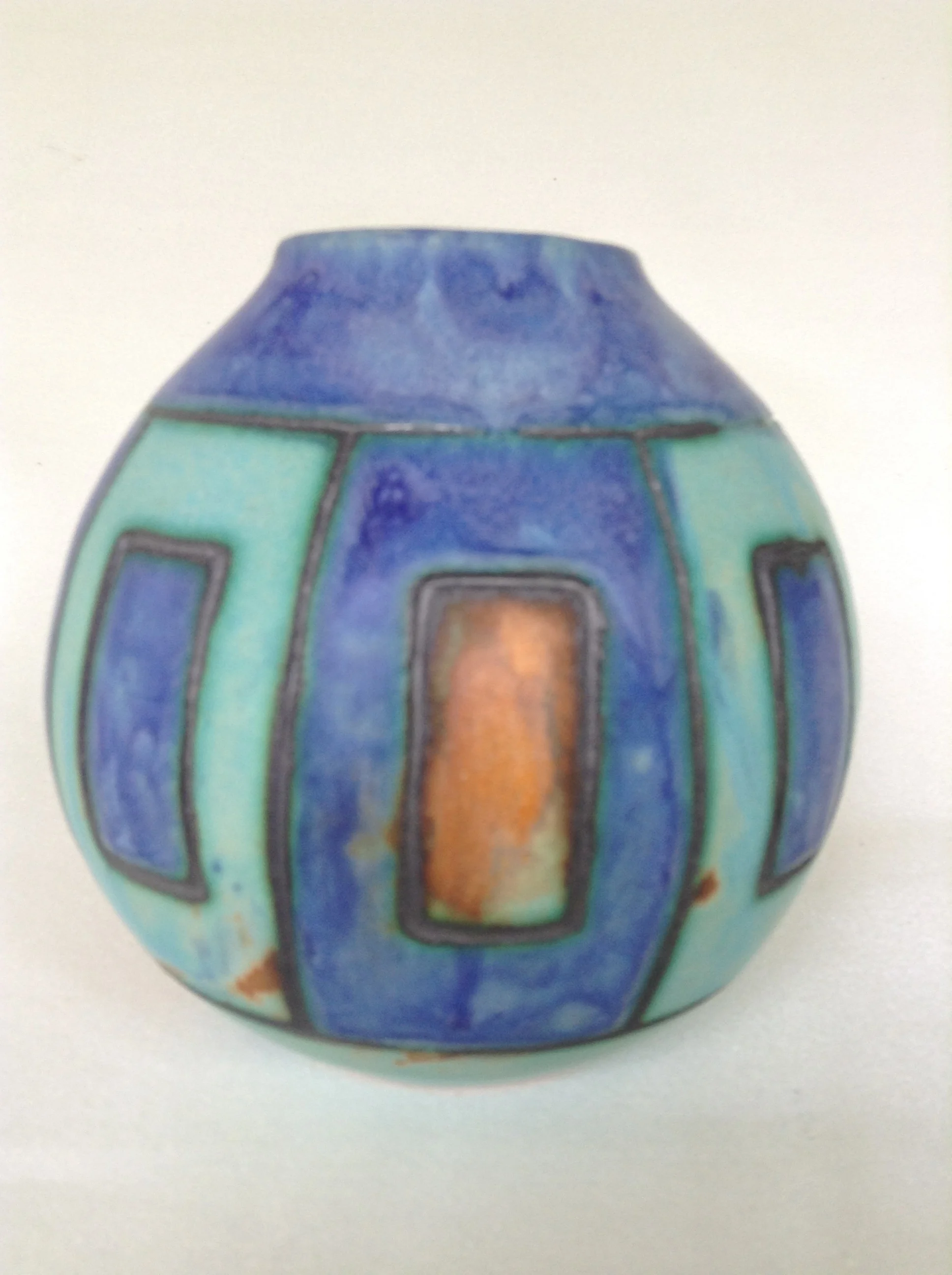 Square on Sphere Vase