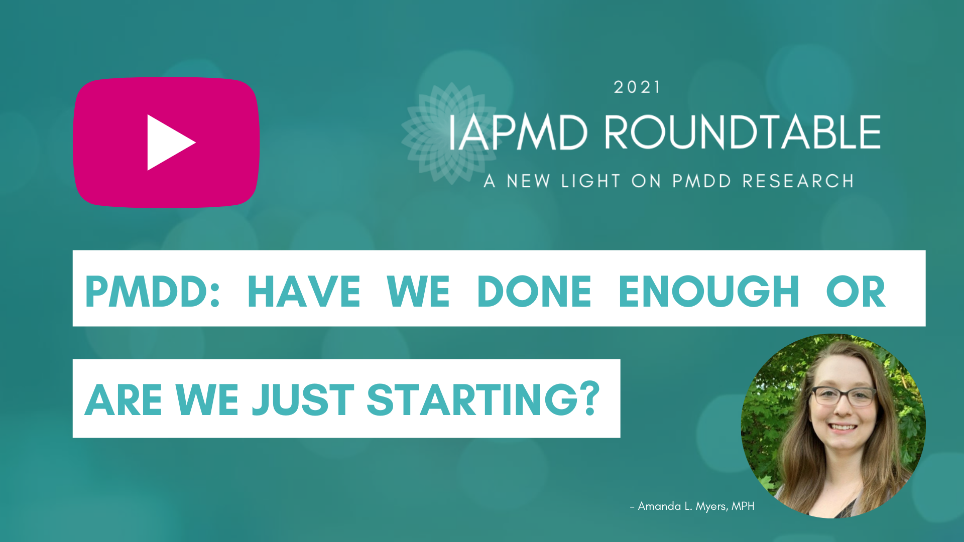 Shining A Light On PMDD Research | IAPMD