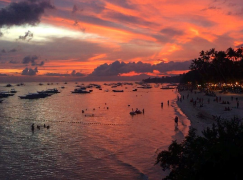 Sunset at Amorita Beach, Philippines