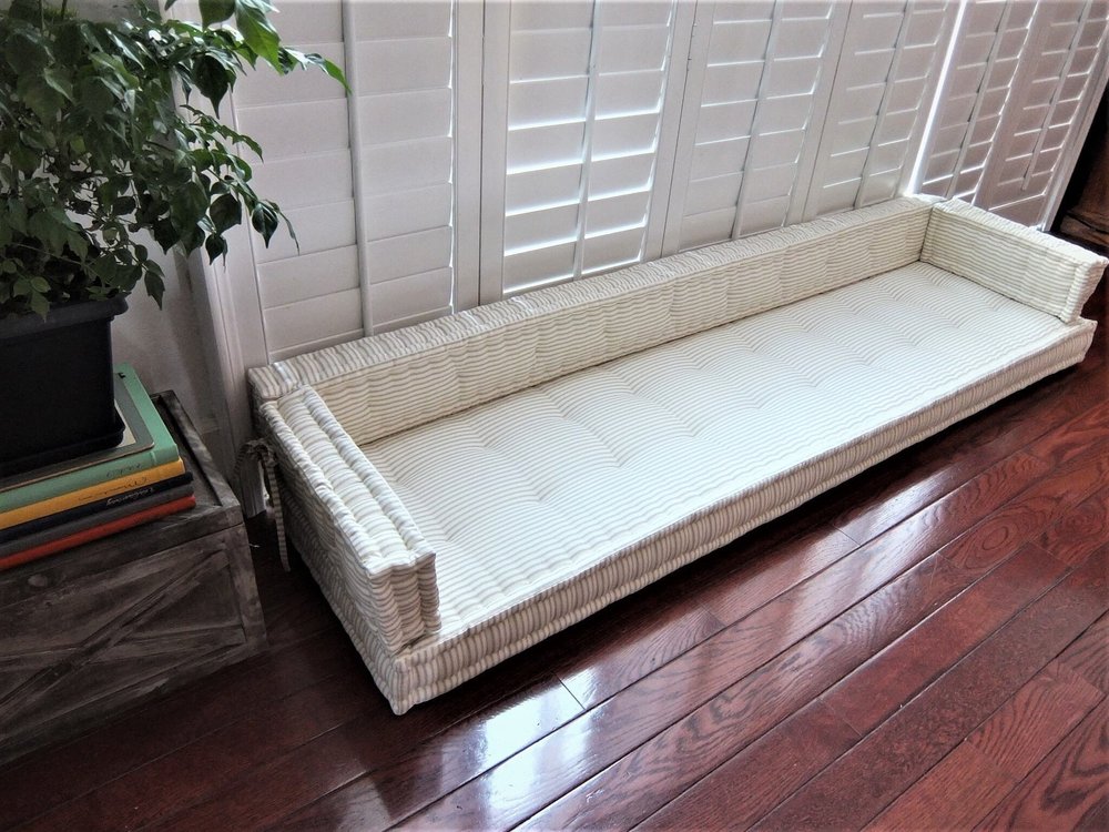 Bench Pad, Banquette Pads, Custom Bench Cushion, Ticking Stripe Seat  Cushion, French Cushion, Tufted Cushions, Custom Sizes, French Country -   Italia