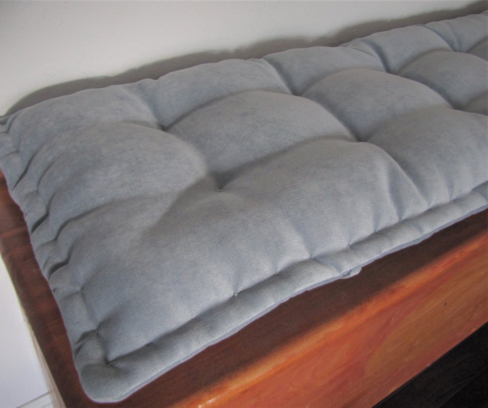 Grateful Home — Bench Pad with Ties, Custom French Mattress Banquette  Cushions