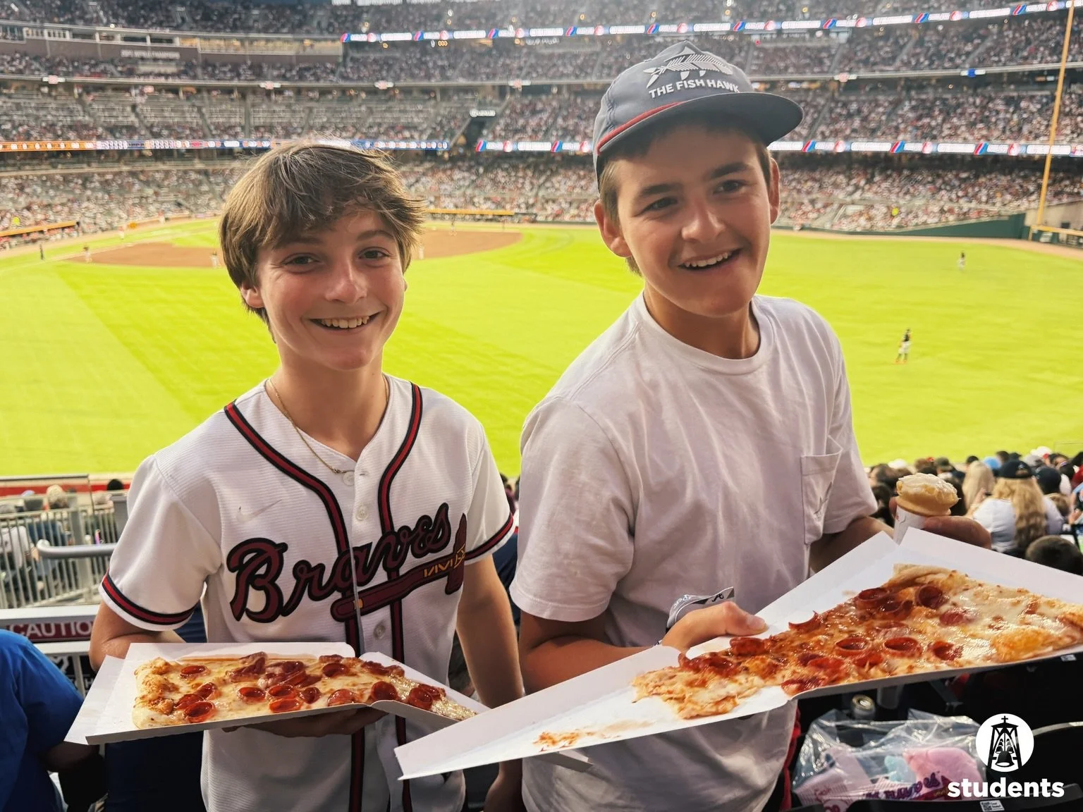 Homers landed in our section. We landed on the jumbotron. The Braves were cooking with this W and the vibes 🍳⚾️✔️🎇