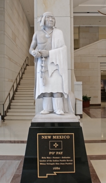 Po'Pay Statue; National Statuary Hall, Emancipation Hall, United State Capitol Building, Washington DC