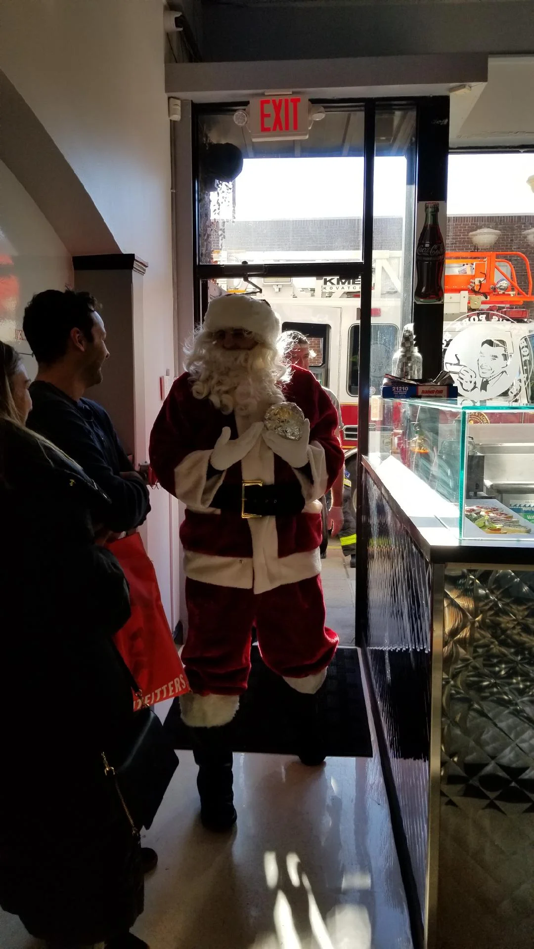 A Pork Roll Egg and Cheese for Santa as he visits Johnny’s Pork Roll Shop on 12/23.