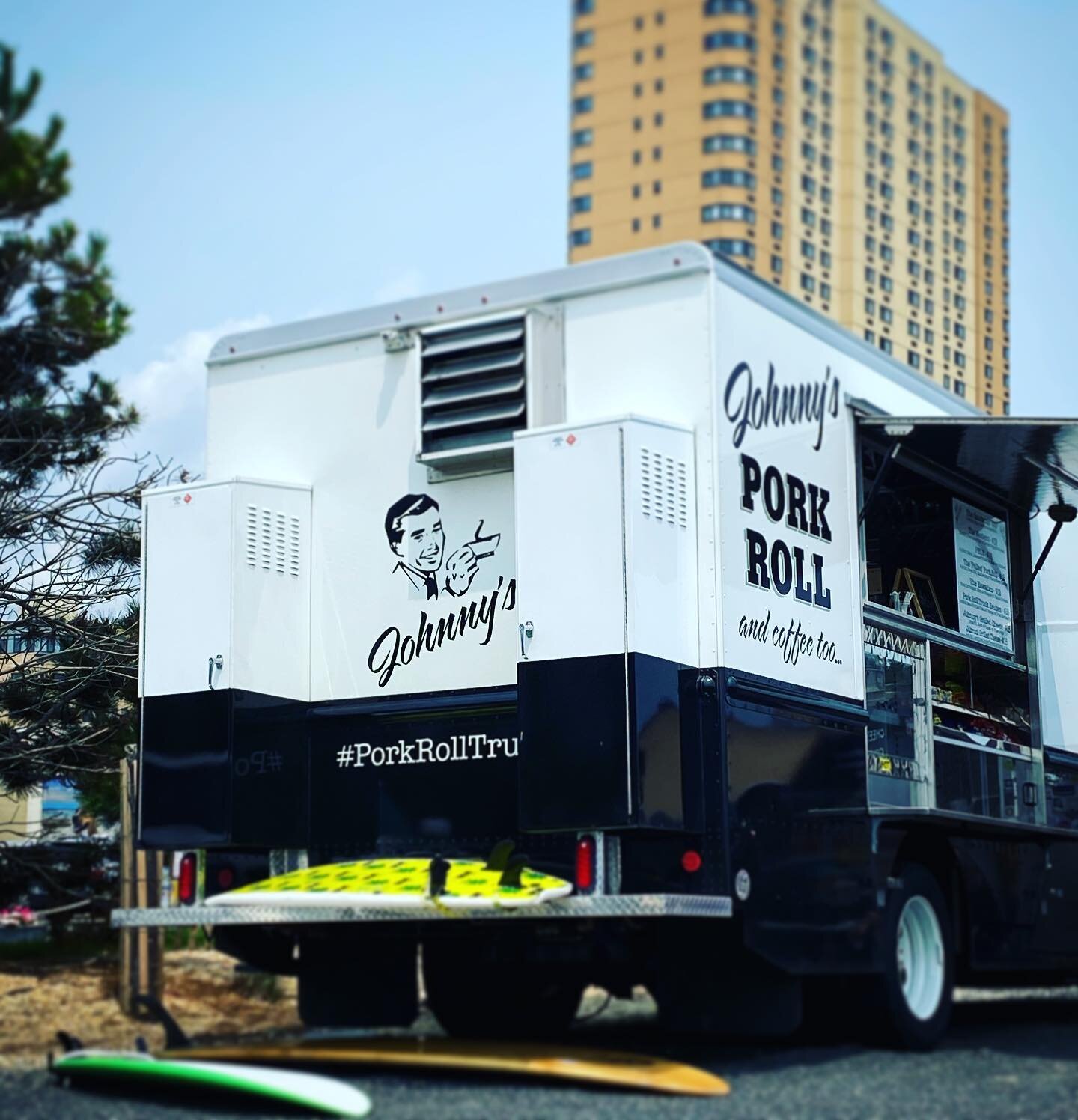 It&rsquo;s that kind of Monday &hellip; Surfing is the order of the day &hellip; Oink - Hit It #AsburyPark #Summer2023 #PorkRollTruck #surfing