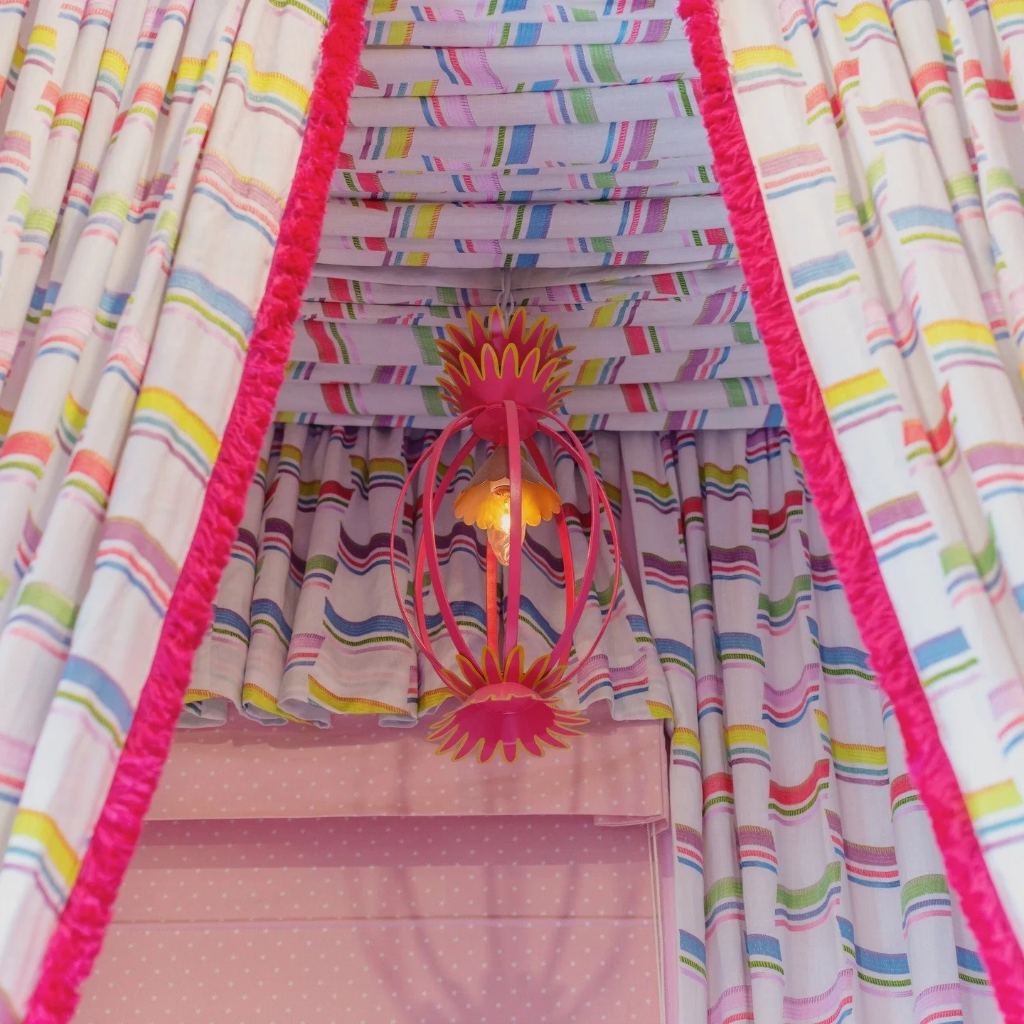 Pattern on pattern, texture on texture&mdash;this kid&rsquo;s room celebrates the art of joyful chaos.
Whimsical, layered, and full of life&mdash;just like its little owner.

#biographicaldesign #miamimaximalism #kidsroomgoals #colorfulhome #interior
