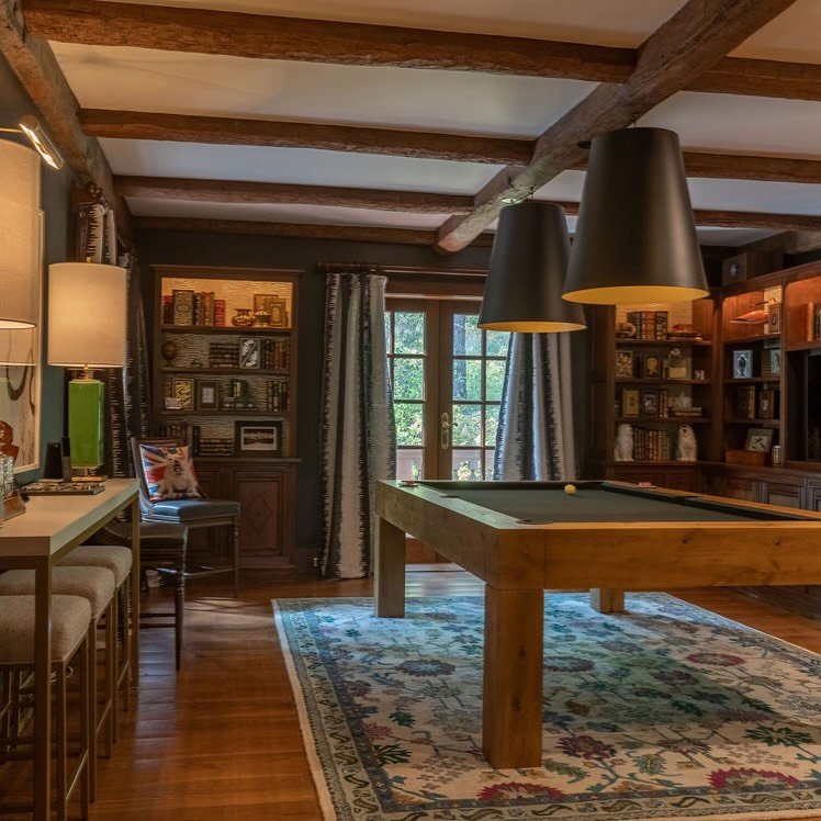 A cozy chalet fantasy&mdash;reimagined through our signature maximalist lens. Grab a cue, pour a drink, and settle into the mood. #biographicaldesign #miamimaximalism