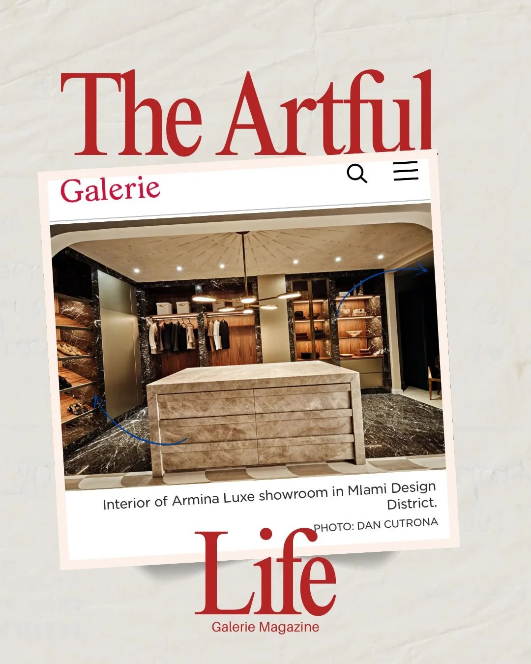 We&rsquo;re truly honored to be featured in Galerie Magazine&rsquo;s Artful Life. This project for Armina Luxe remains one of our all-time favorites&mdash;an exploration of Miami&rsquo;s layered, diverse, and beautifully eclectic design spirit.
Thank