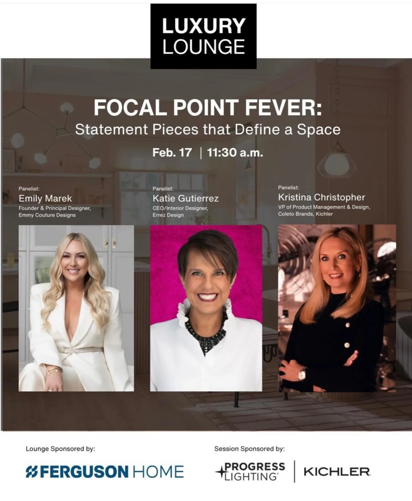 Honored to take the stage at KBIS and join a conversation about creativity, storytelling, and the future of design. Speaking about how spaces can be personal, layered, and deeply reflective of the people who live in them felt especially meaningful. G