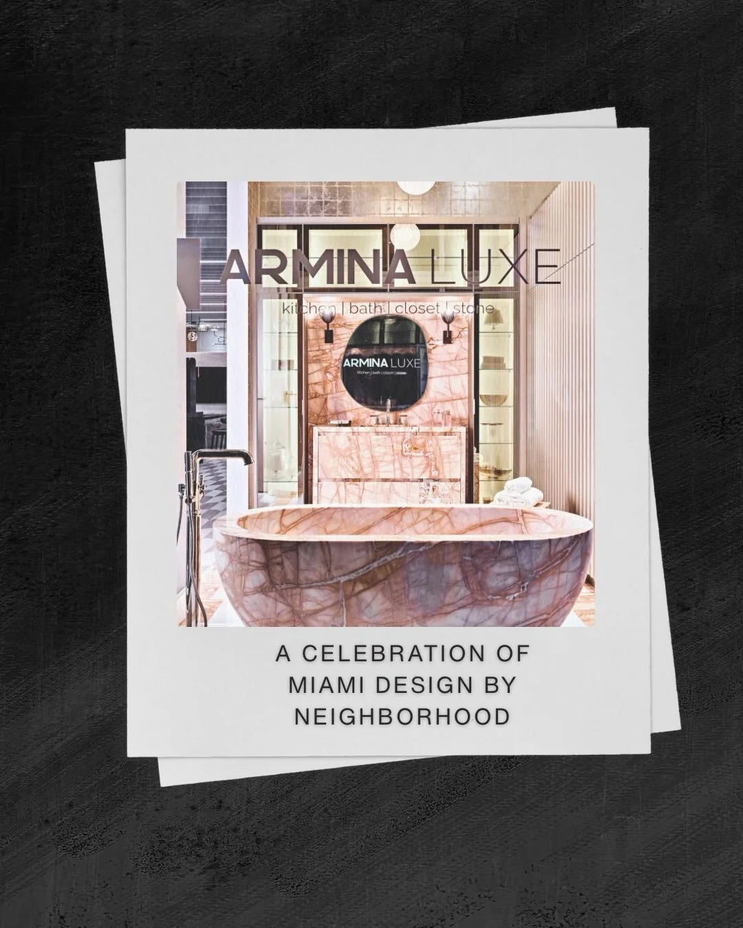 Our design for the Armina Lux showroom is a celebration of design in Miami&mdash;where every room tells a different story. Each space draws its cues from a distinct neighborhood or design language, capturing the layered spirit of the city we call hom