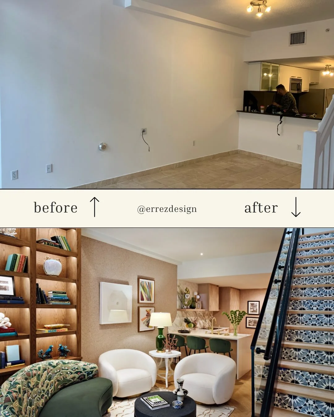 Some before and afters have to be seen to be believed. It&rsquo;s hard to believe this is the same apartment.

We don&rsquo;t just redesign spaces&mdash;we rewrite their story. Through our biographical design process, every layer, every material, eve