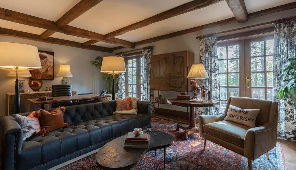 Deep tones, polished finishes, and just enough irreverence to keep it interesting. A study that doesn&rsquo;t take itself too seriously&mdash;but still gets everything done.

#biographicaldesign #miamimaximalism #interiordesign #homeoffice #boldinter