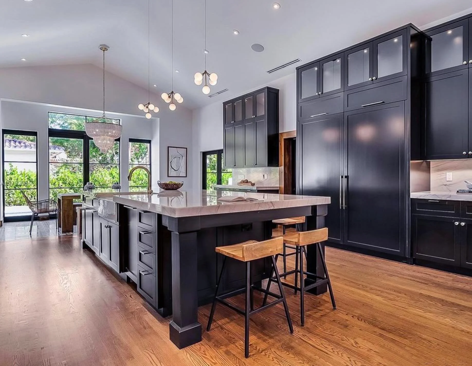 A gathering place for the whole family. #biographicaldesign #maximalism #kitchen #gatherings