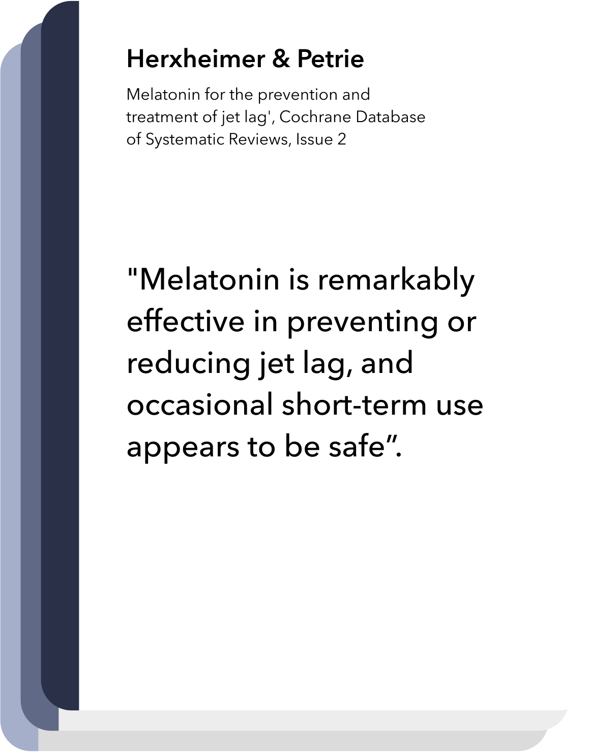 Timeshifter is based on the latest research in sleep and circadian neuroscience: Melatonin
