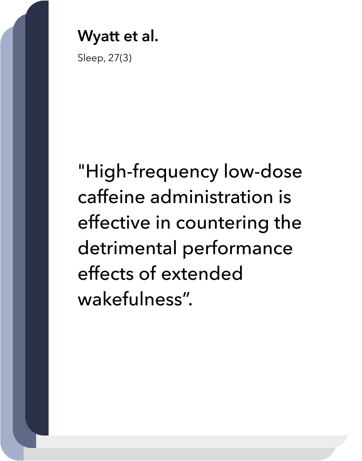 Latest research in sleep and circadian neuroscience: Caffeine