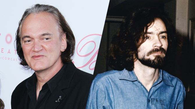 Quentin Tarantino working on project. 