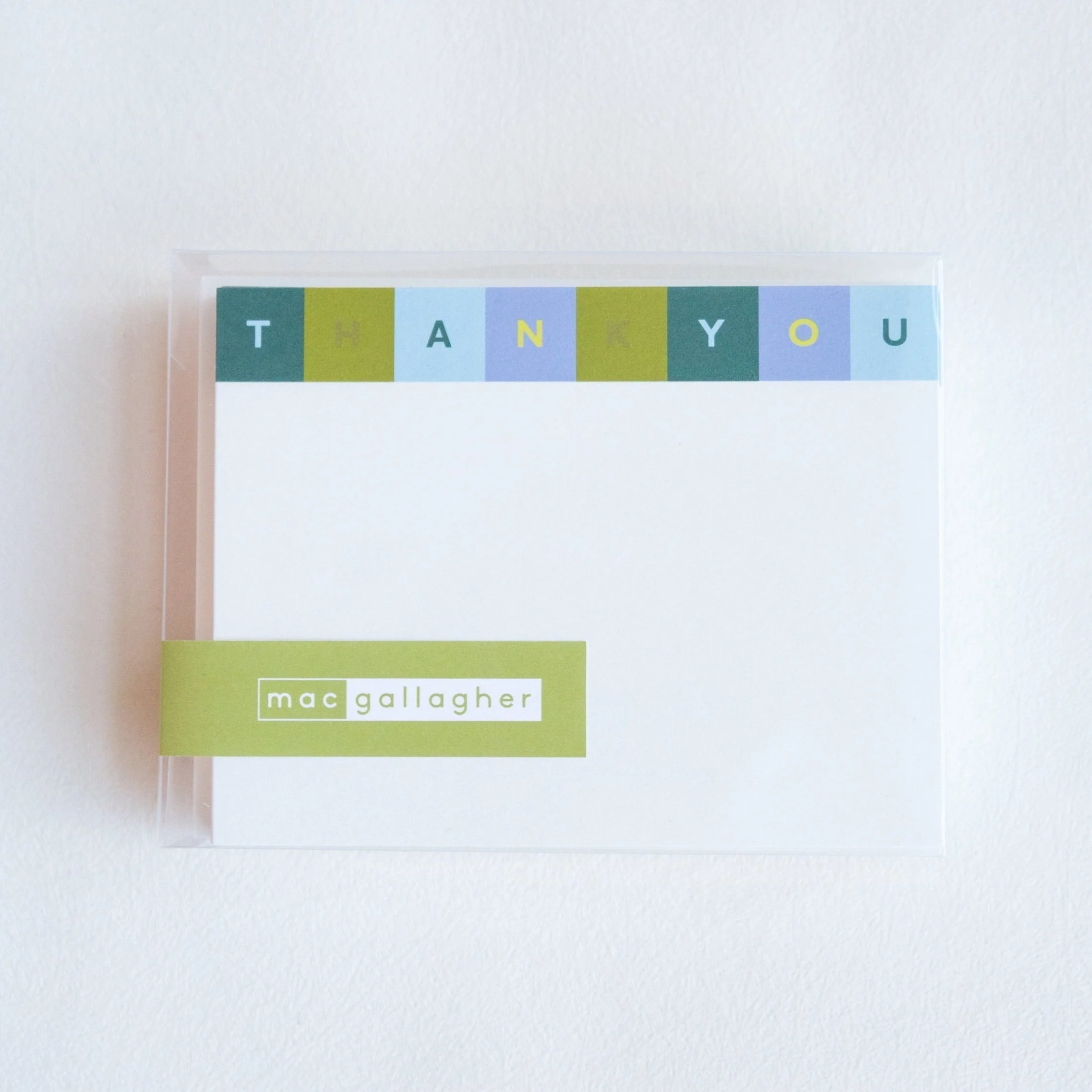 Color Block Notecard