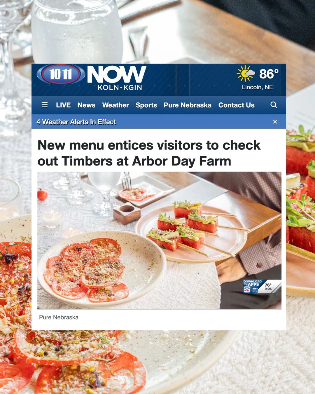 Have you seen the @arbordayfarm feature on @purenebraska yet? 👀

&ldquo;The biggest thing we want to put out there about our food experience here is our efforts on seasonality and sustainability,&rdquo; said Chef Kasper within the feature. The new m