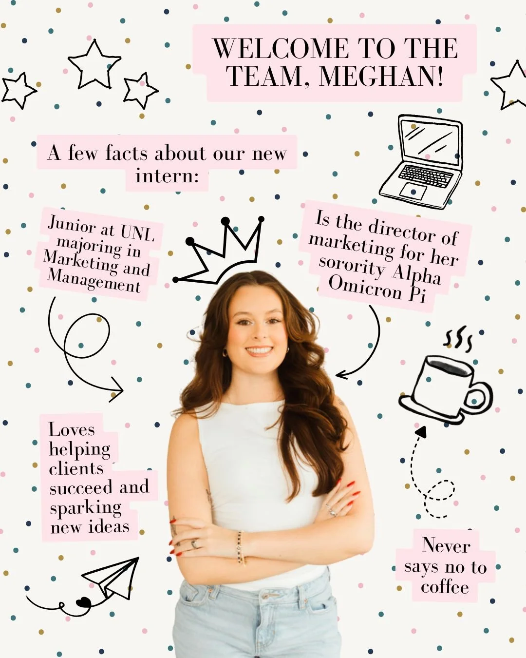 Everyone, welcome our newest member of the Passport PR team, @meghanbartness_ ✨ ✨

Here are some fun facts about Meghan (aka Meg)&mdash;we can't wait to see what she does on our team and learn more about her throughout her internship! 🙌 

#meetthete