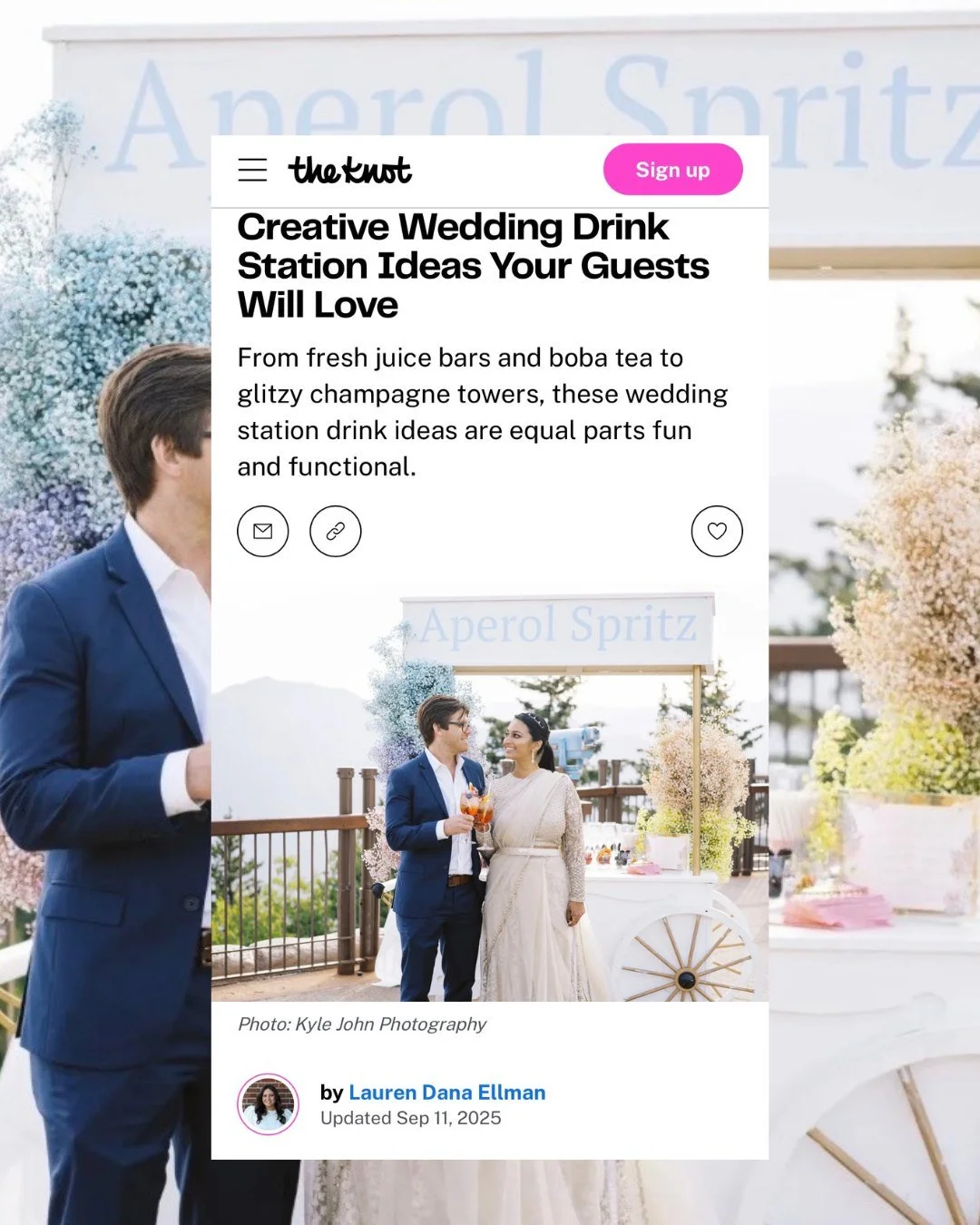 Cheers to creativity! 🥂 @arbordayfarm&rsquo;s drink stations were featured by @theknot! 

#WeddingInspo #ArborDayFarm #TheKnot
