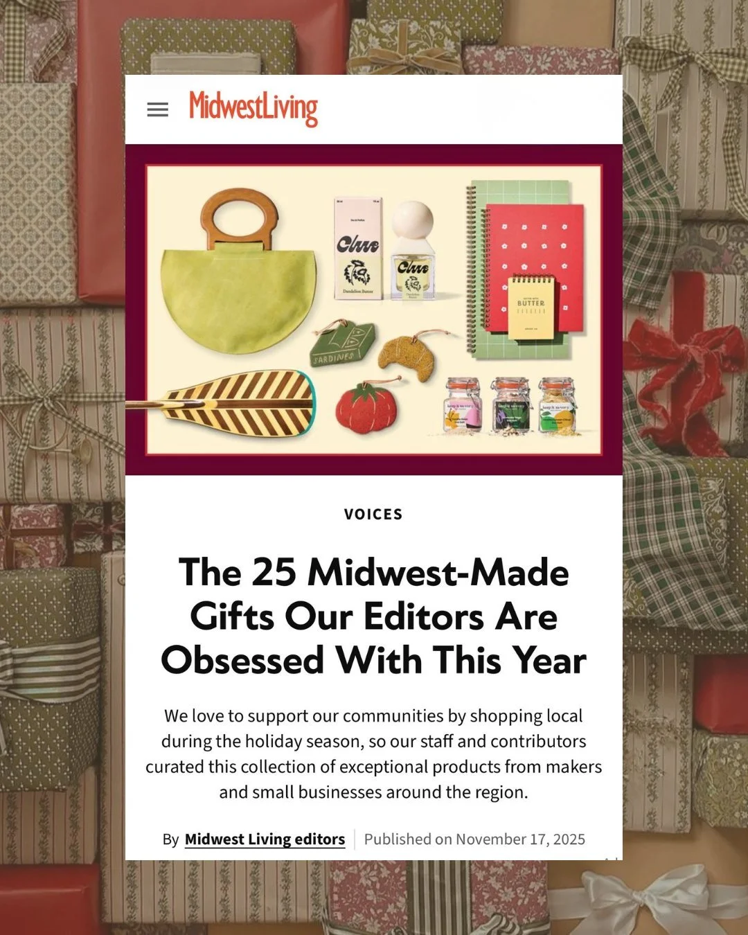 We&rsquo;re celebrating a delicious media moment! 🍬 
@MidwestLivingMag featured @tastygoodtoffee in its &ldquo;25 Midwest-Made Gifts Our Editors Are Obsessed With This Year,&rdquo; calling the Lincoln-based brand one of the best they&rsquo;ve ever t