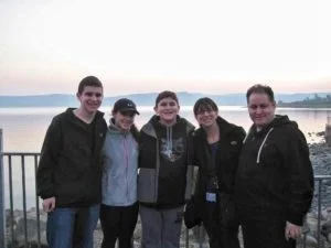 Barrie and Steve are shown with children Sam, Dani and Noah.