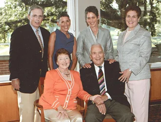 Roselind and Sheldon Rabinowitz, seated, with their children (left to right): Victor, Joy, Elyse and Julie
