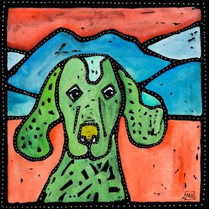 MIRIAM HUGHES Green Hound at Blue Ridge