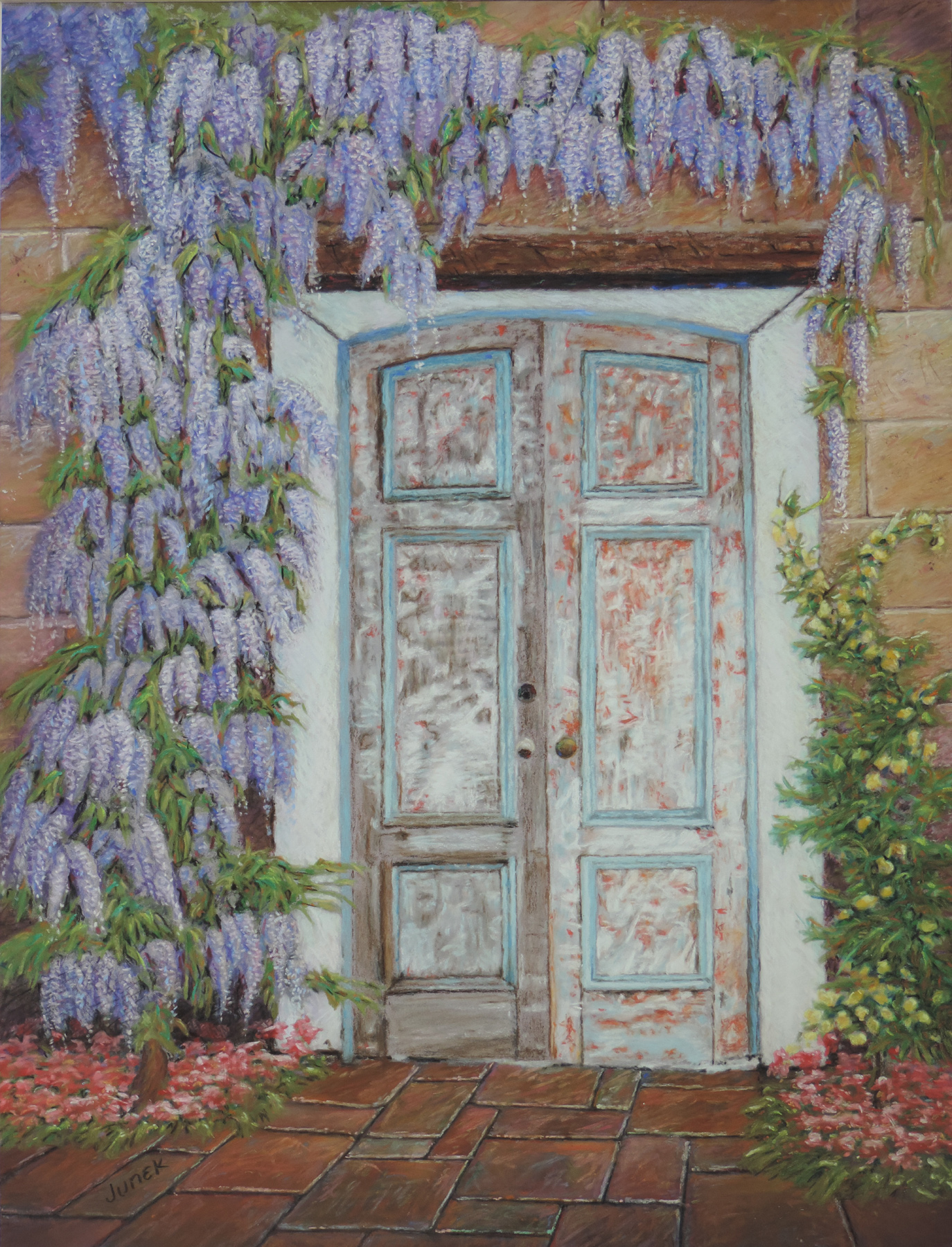 framed in wisteria