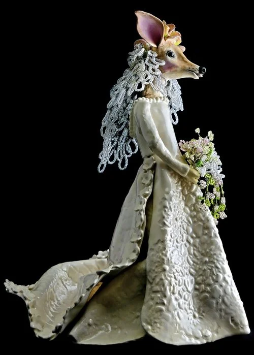 JEAN GREESON Ceramic Sculpture/Jewelry