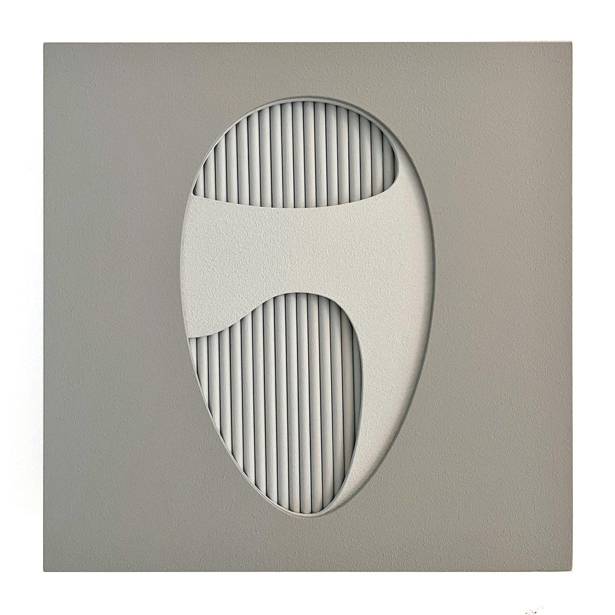  Ovum II  Acrylic on wood  12 × 12 × 2 