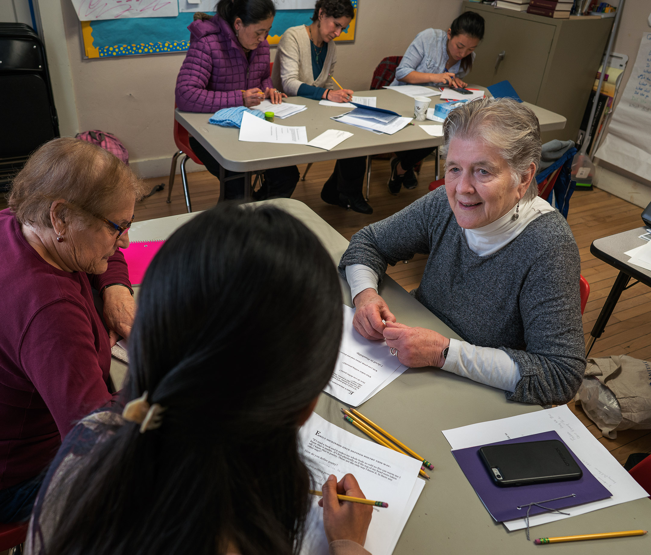 Students and volunteers at The Literacy Project - Amherst