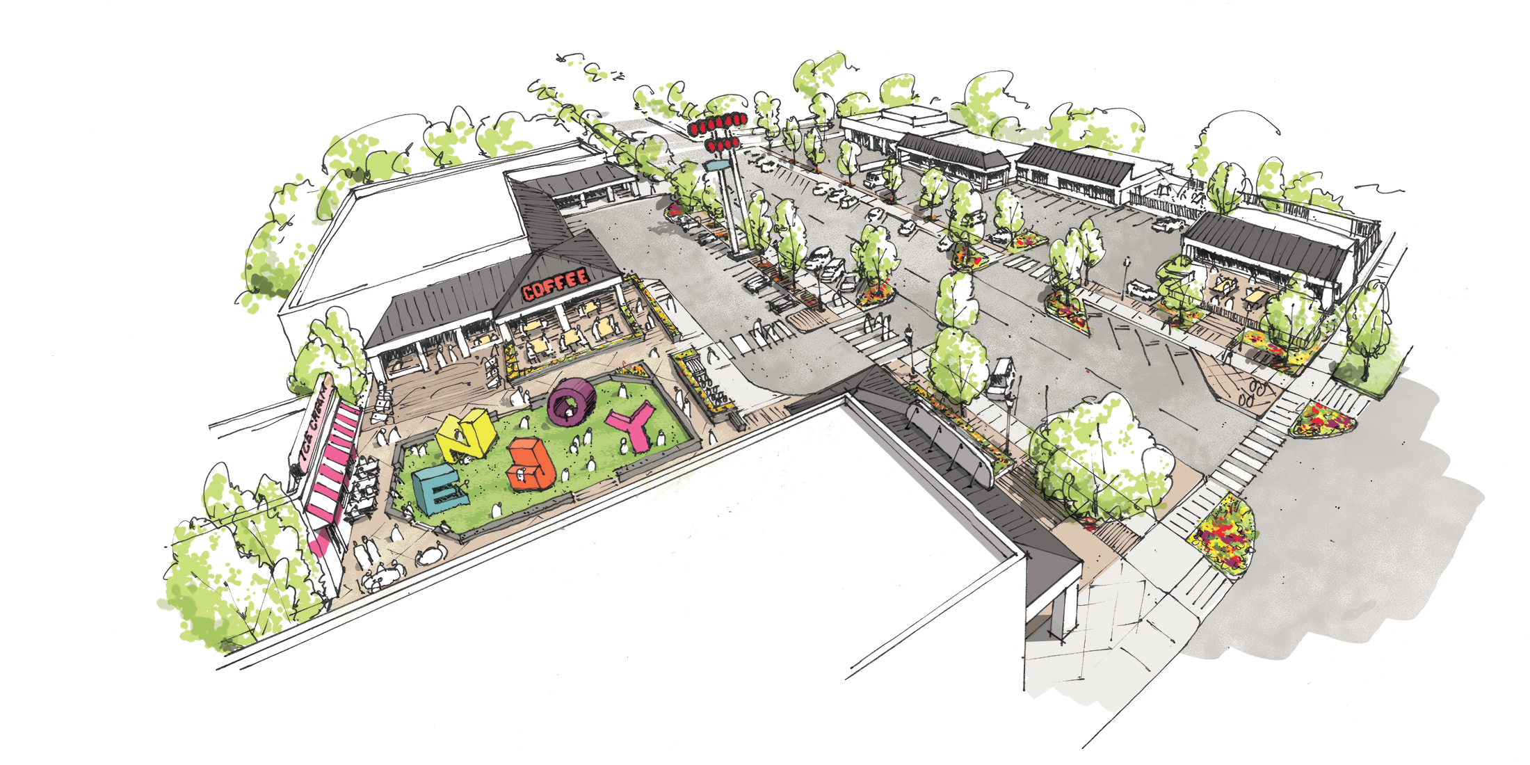 Oneida Park Redevelopment Rendering