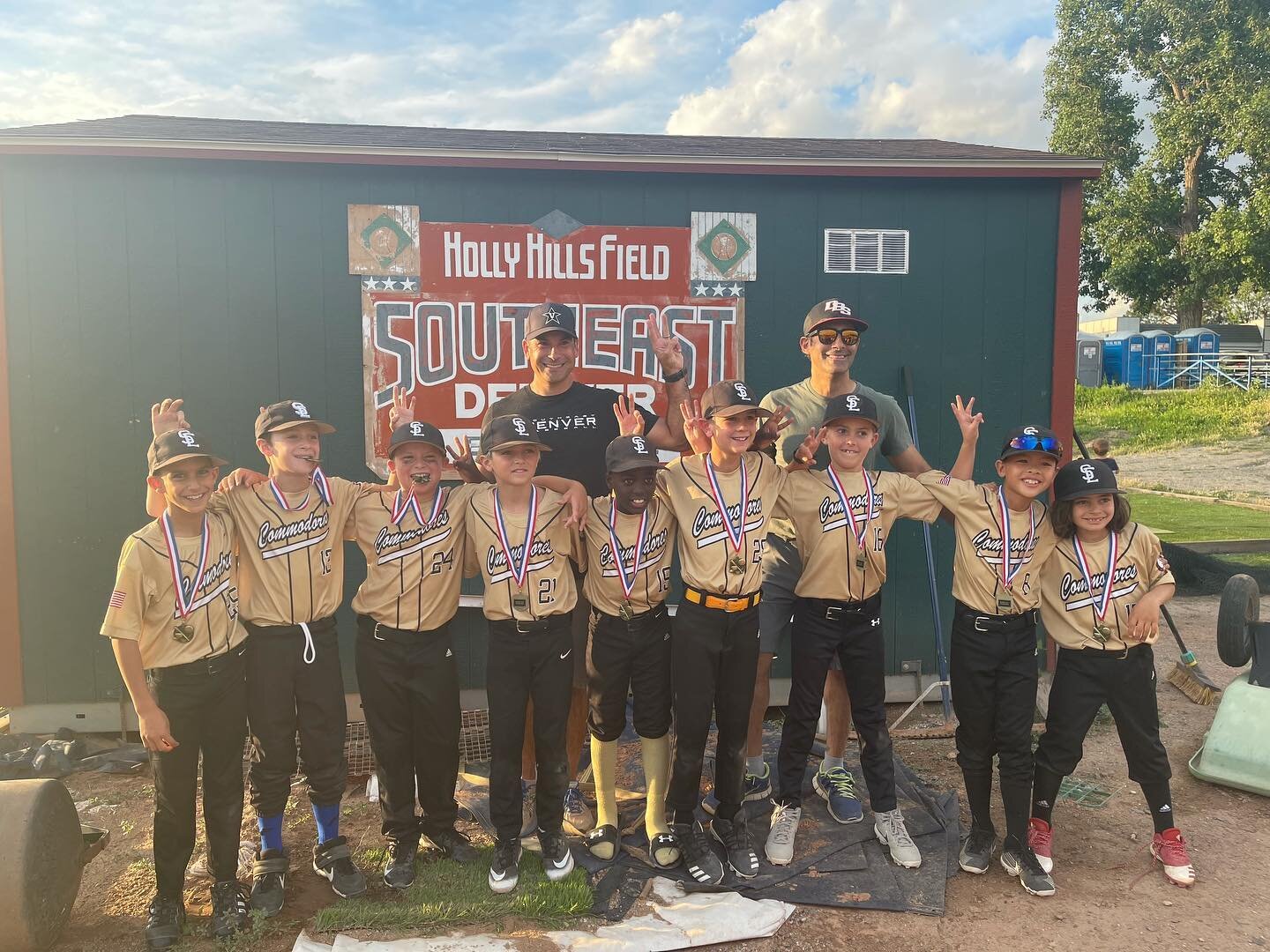 Champions again! Three years in a row winning the league championship for William and his 9U team. First year of kid pitch. The boys learned a lot this year.