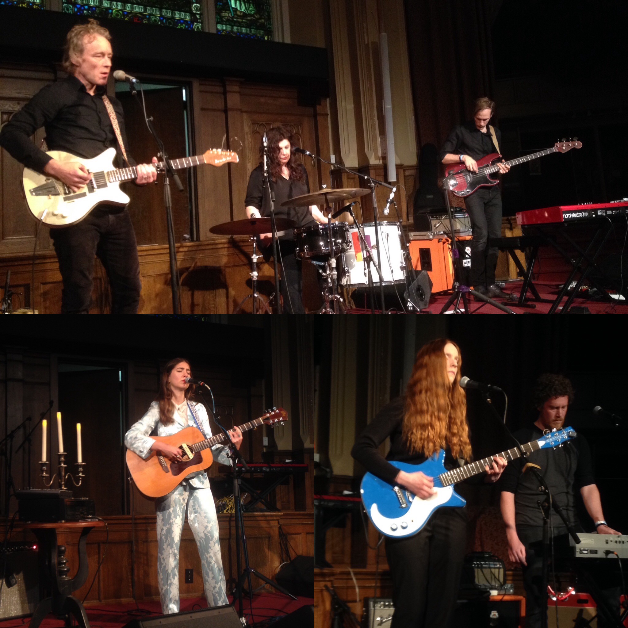 Low (Top), Weyes Blood (Bottom Left), Faith Healer (Bottom Right)