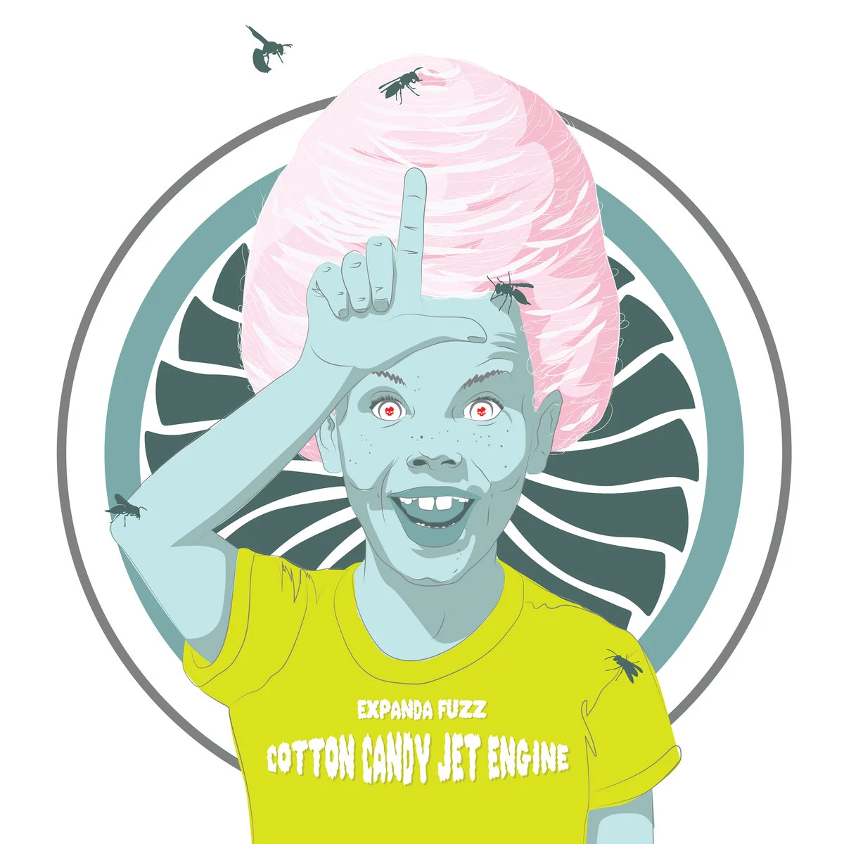 Expanda Fuzz - Cotton Candy Jet Engine Artwork by Leila of Expanda Fuzz