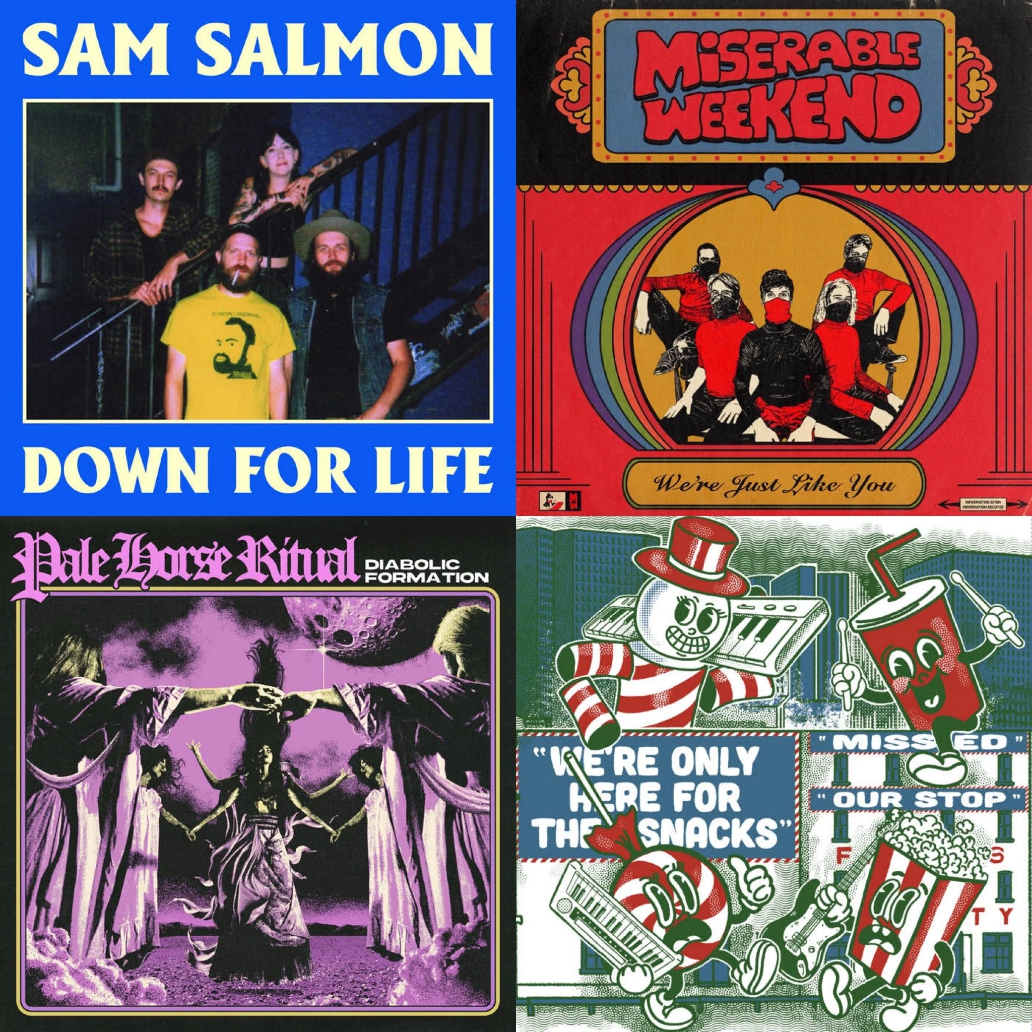 Sam Salmon &amp; the Grand Manan Bandits, Miserable Weekend, Pale Horse Ritual, and We're Only Here for the Snacks