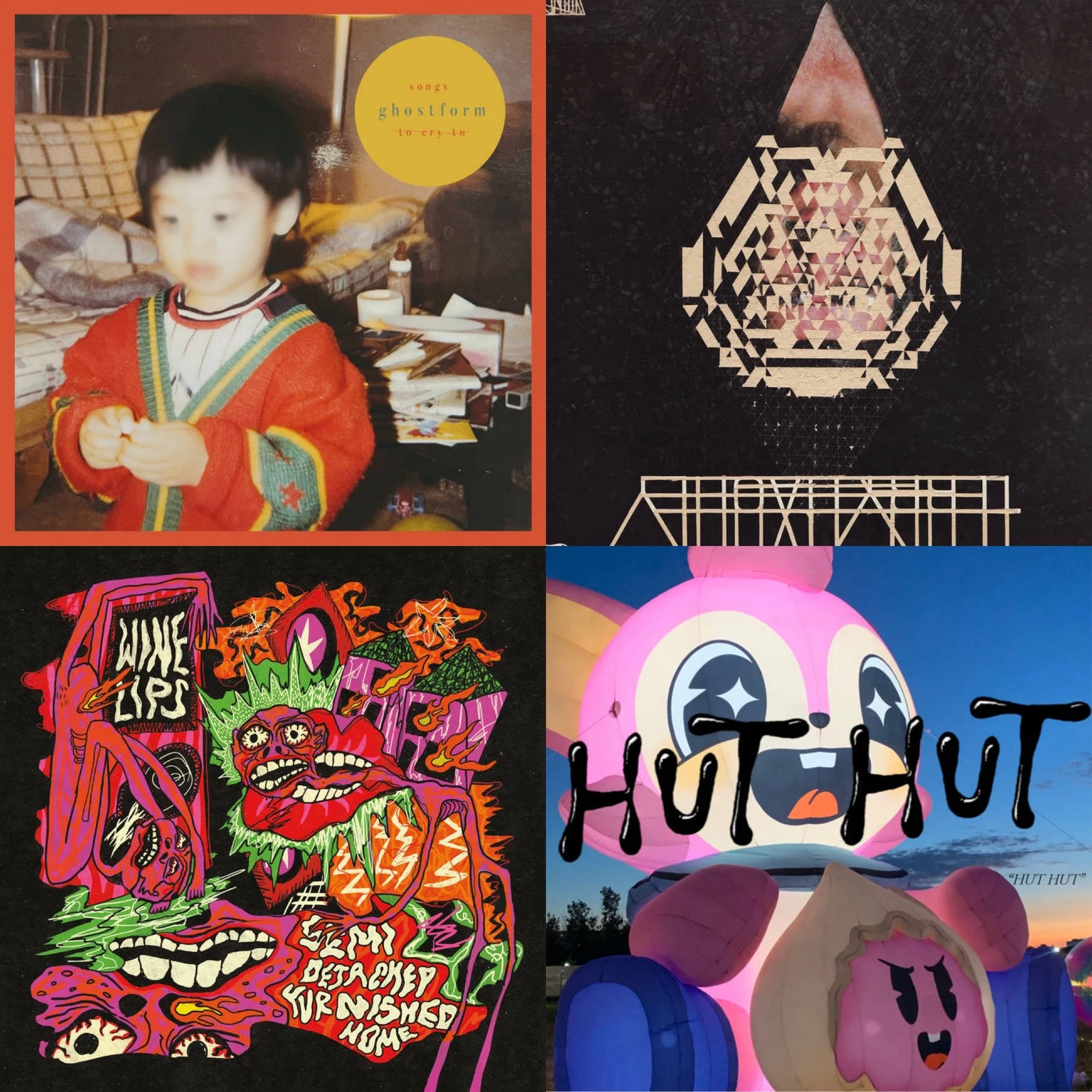 GHOSTFORM, AIDS Wolf, Wine Lips, and Hut Hut