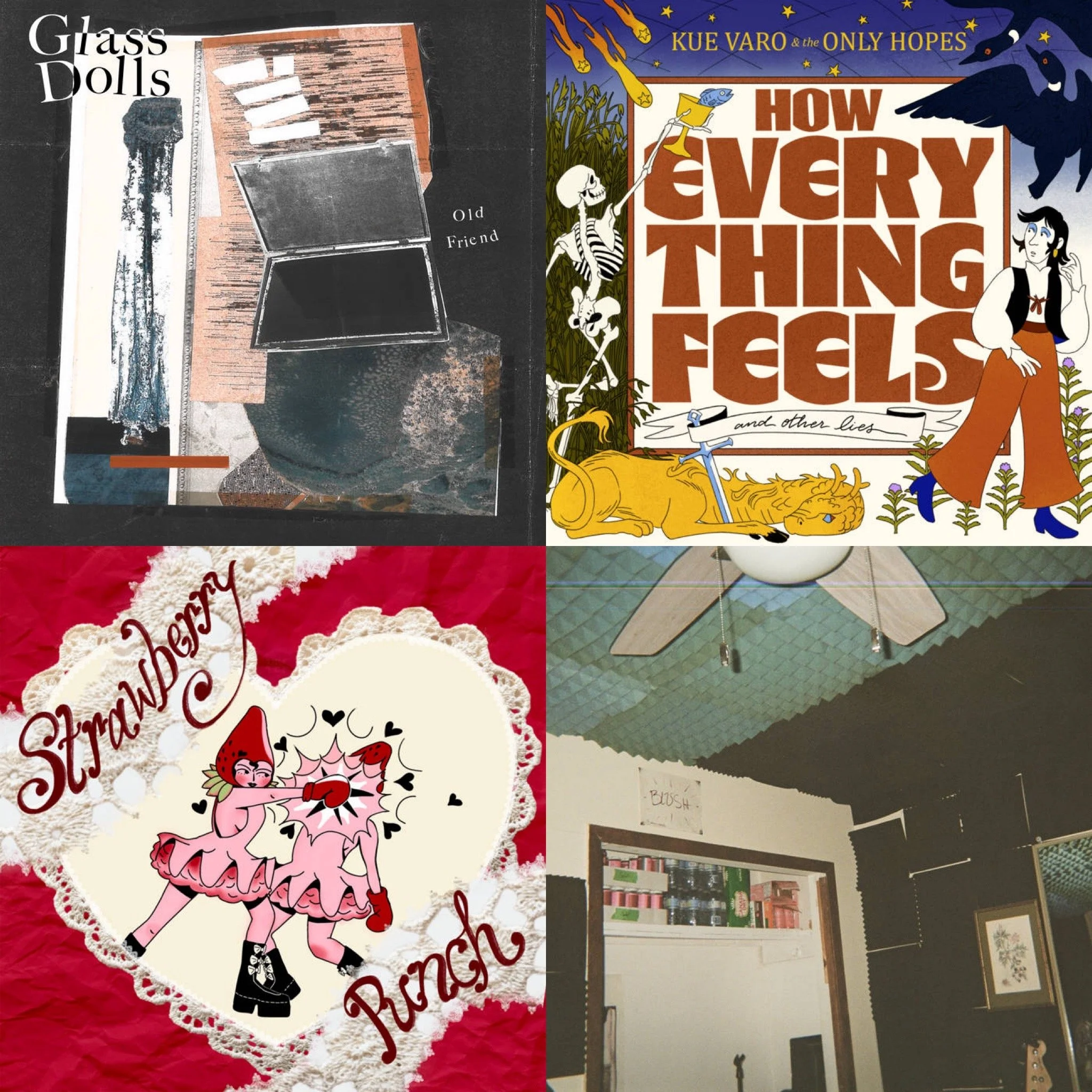 Glass Dolls, Kue Varo &amp; The Only Hopes, Blush., and Strawberry Punch