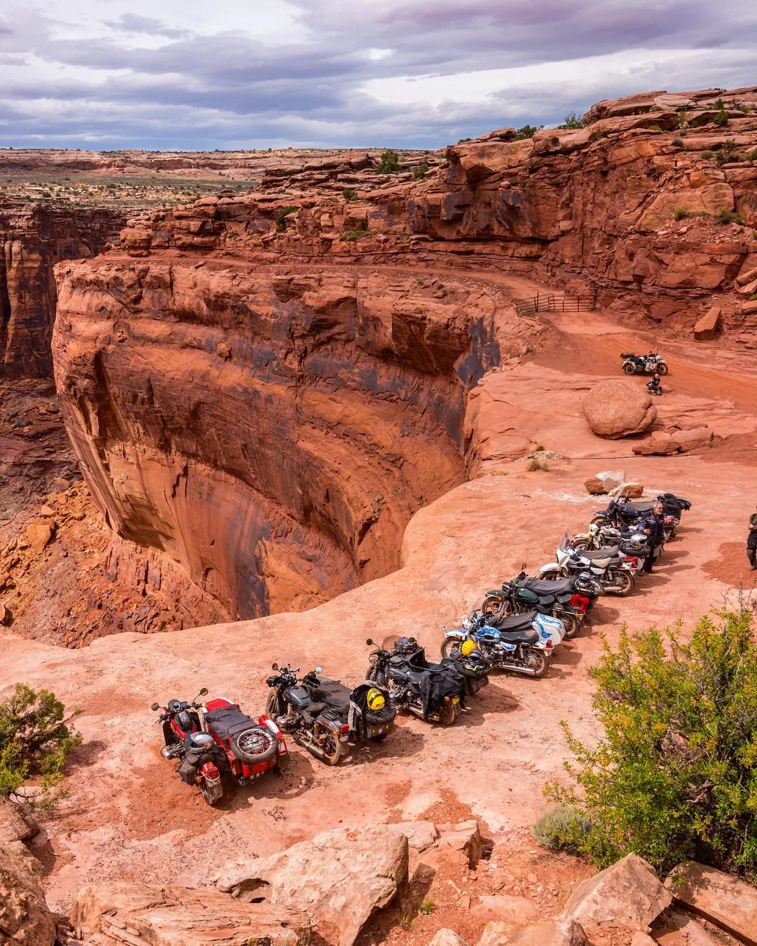 Rally line up, not a bad view! Photo: Ural owner, Tim L .