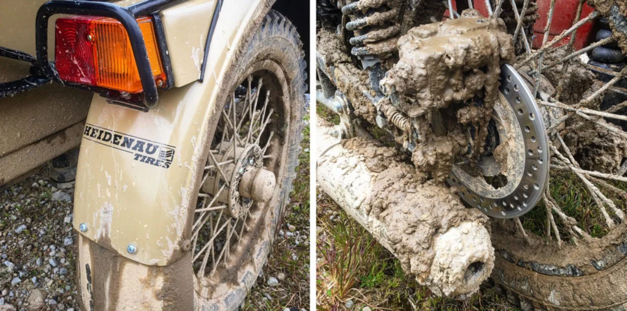 It was a little muddy.