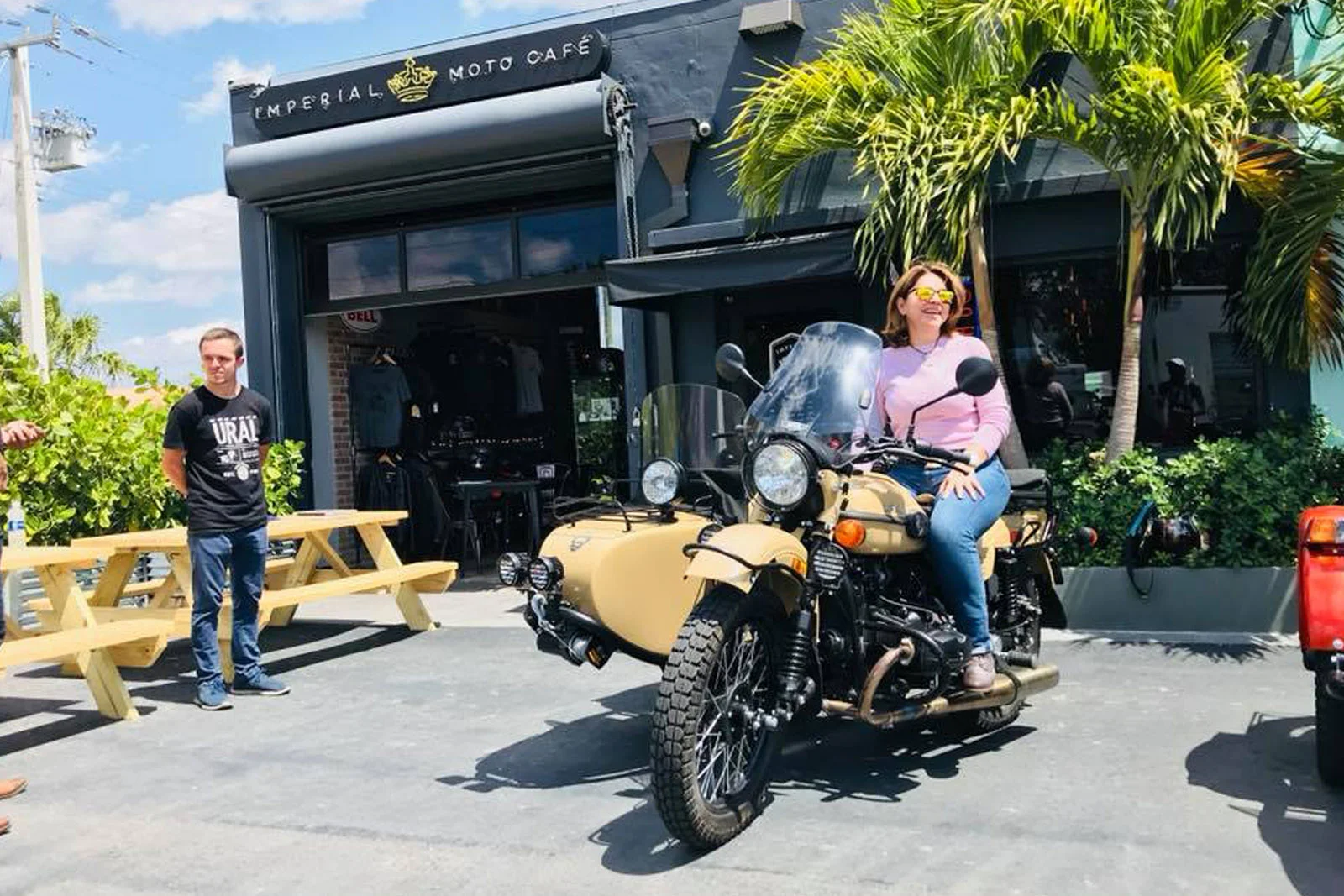 Photo: Testing out the Gear Up Sahara at Ural Miami