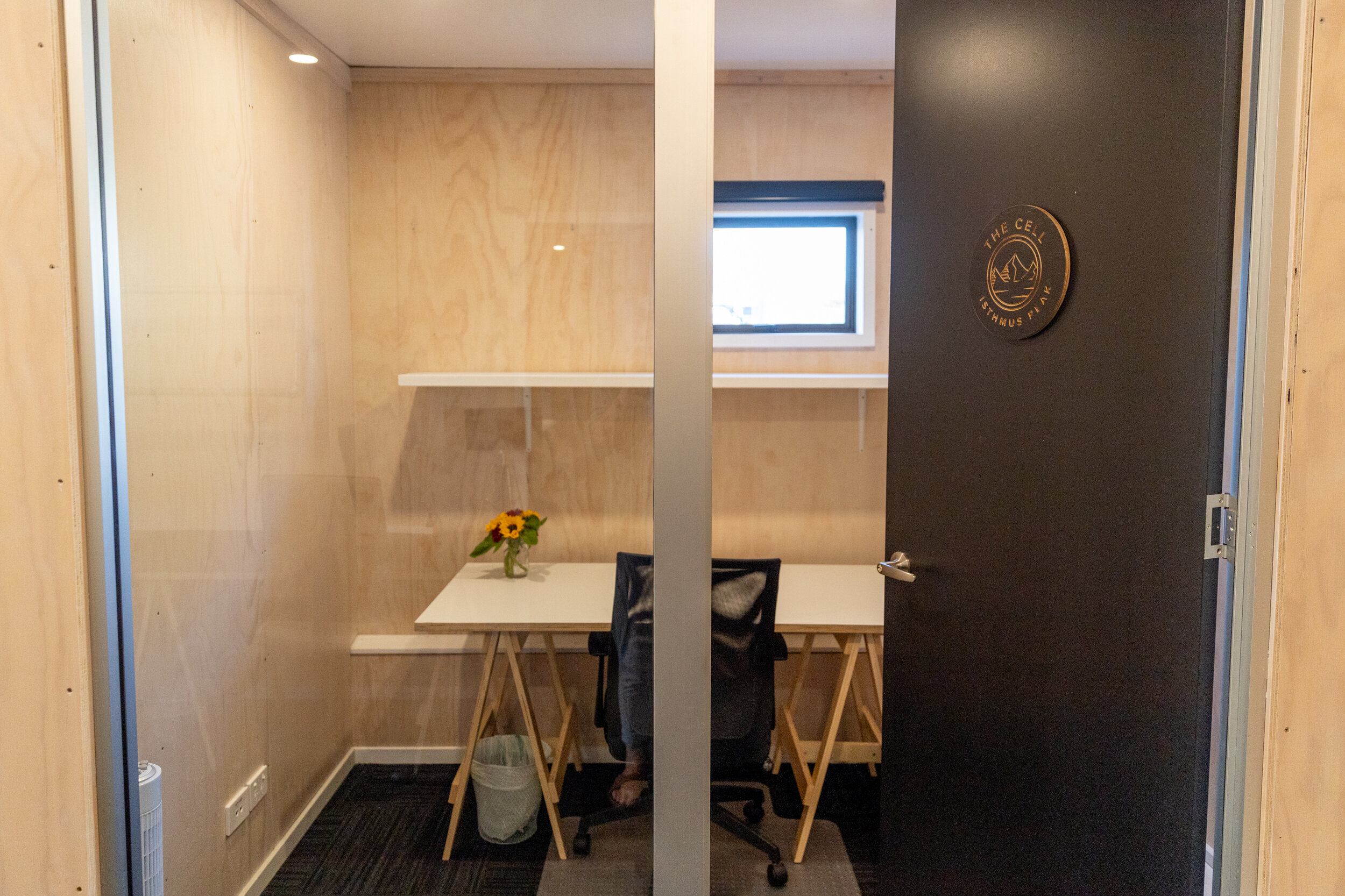  The Cell Coworking Space has 4 private offices varying in size, shape and occupancy. 