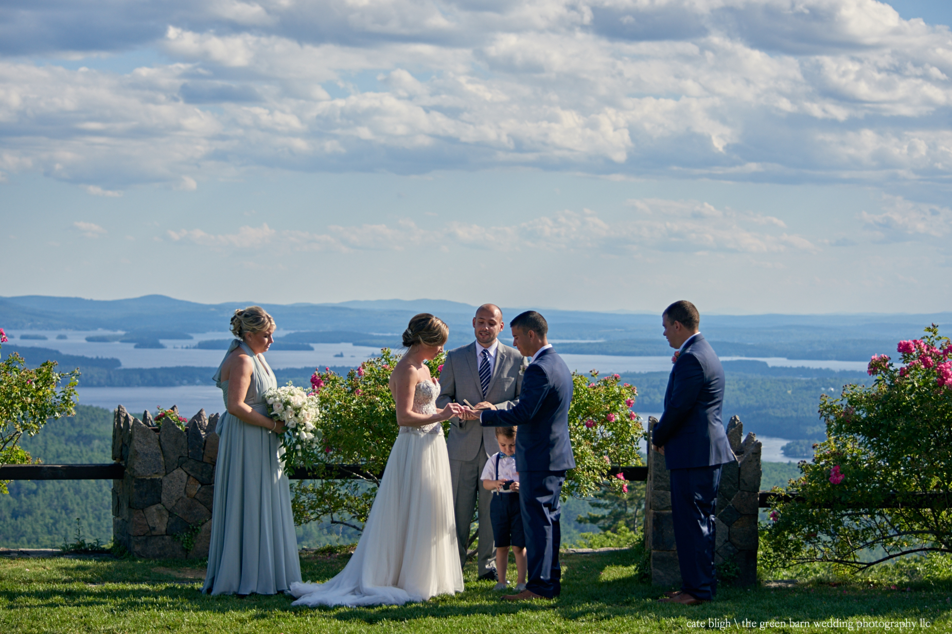Castle in the Clouds wedding ceremony outdoors