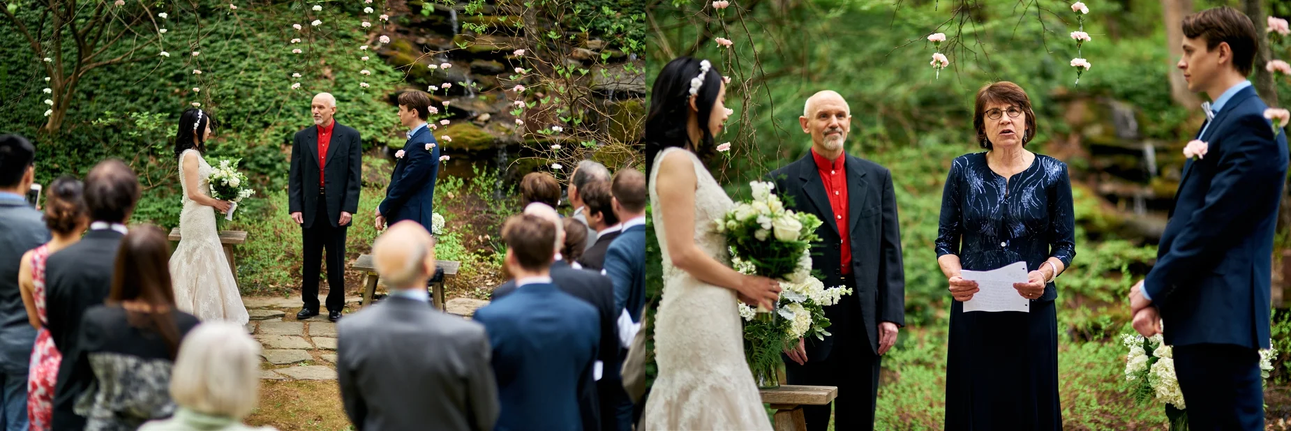 Angela and Josh's wedding at Nathan's Garden in Hanover, NH