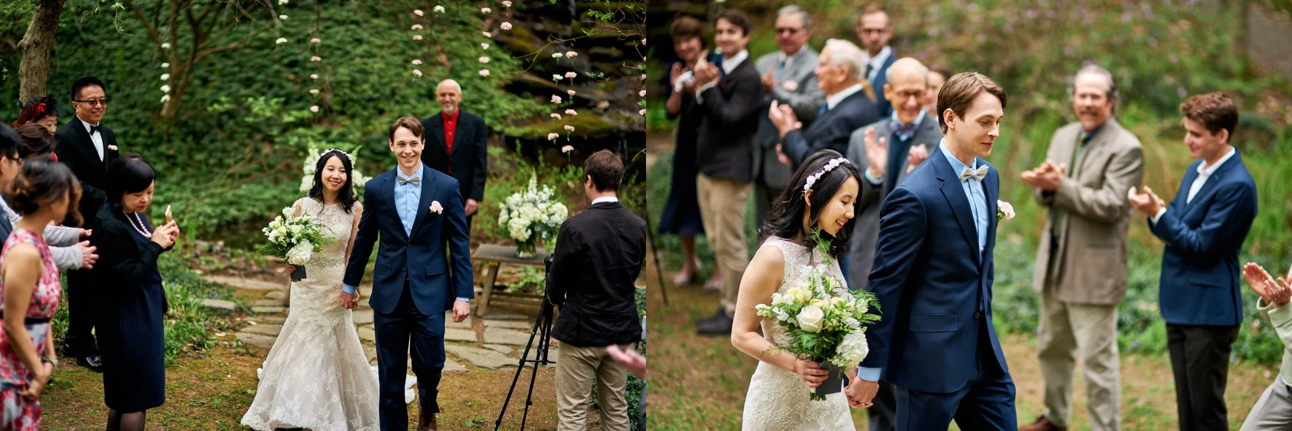 Angela and Josh's wedding at Nathan's Garden in Hanover, NH