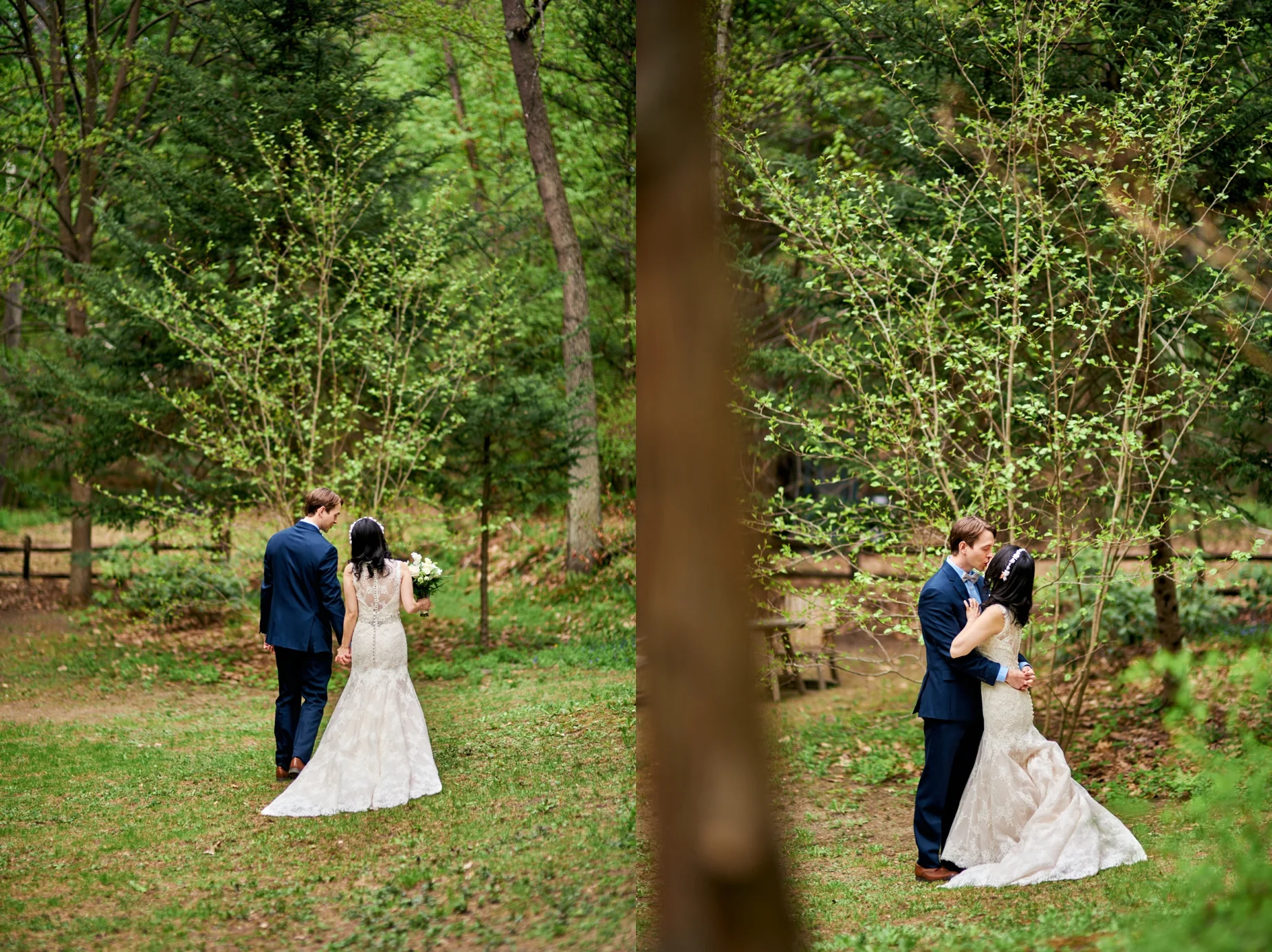 Angela and Josh's wedding at Nathan's Garden in Hanover, NH